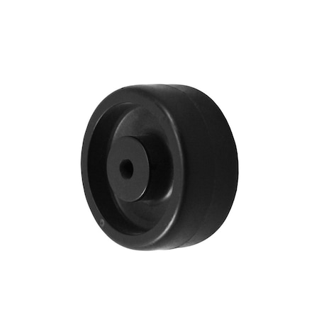 Durastar Wheel; 2X7/8 Polyolefin (Black); 1/4" Plain Bore 278PO80B